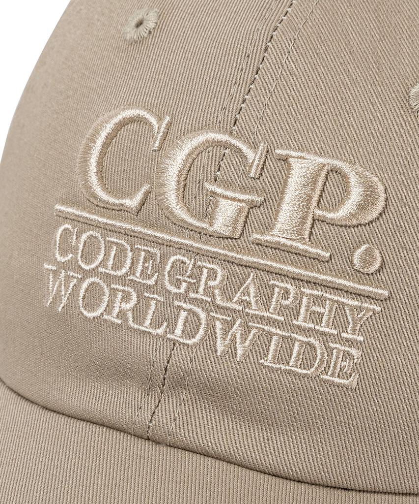 CGP Square Logo Ball Cap_Beige