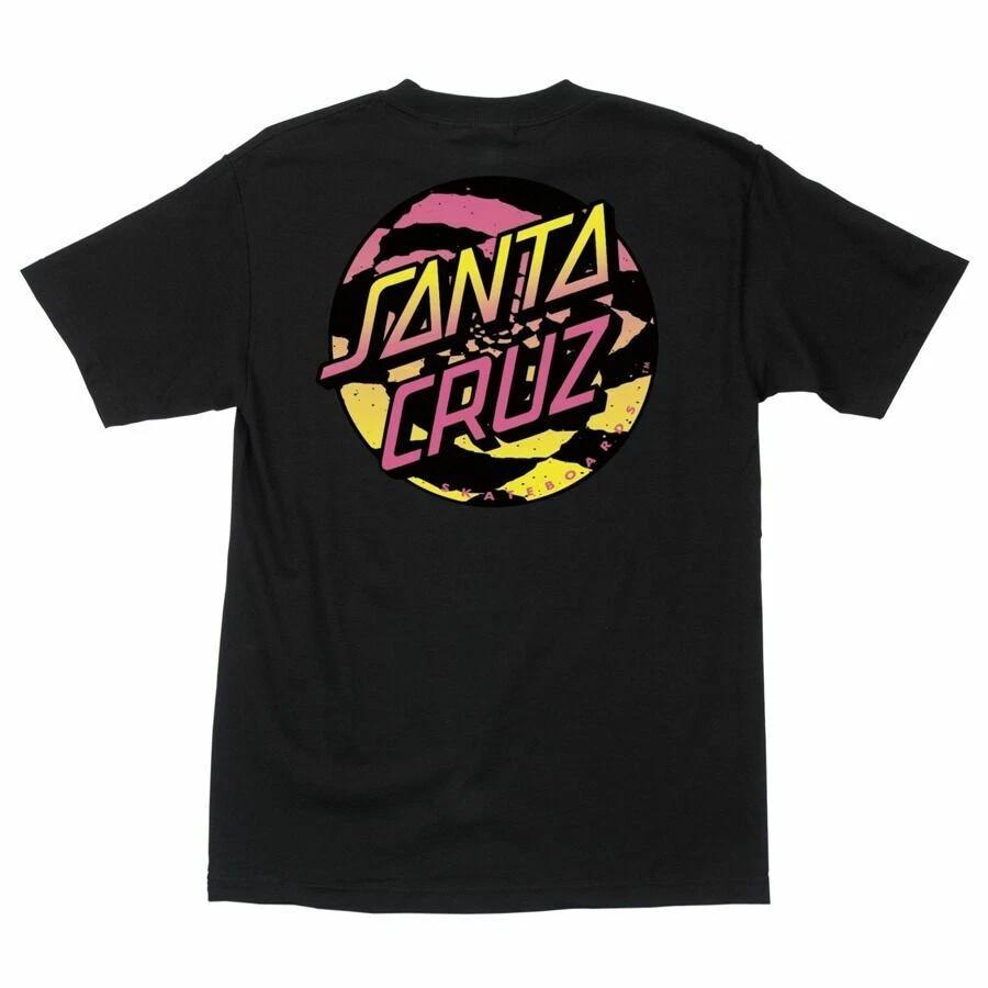 Santa Cruz RADICAL DOT Skateboard T Shirt BLACK XXL
