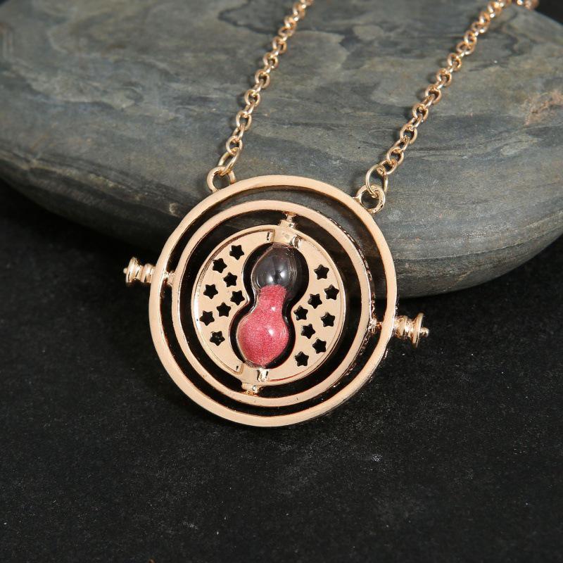 Creative Hourglass Necklace & Earring Set Sweater Chain Series