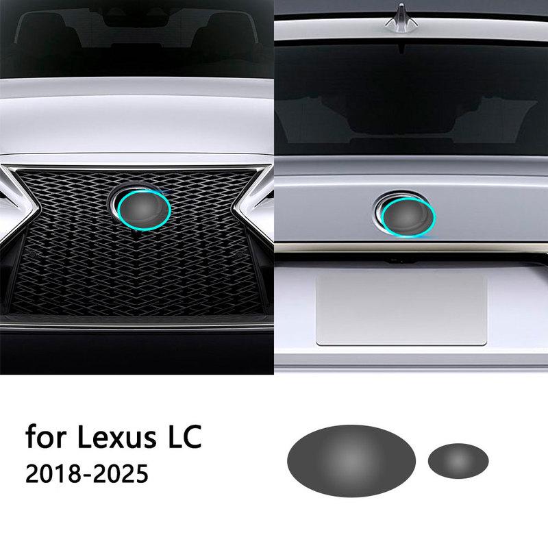 For Lexus LC 2018  -2025 Front on Emblem Pre Cut Dark Smoked TPU PPF Protection Film Anti-scratch Exterior Accessories