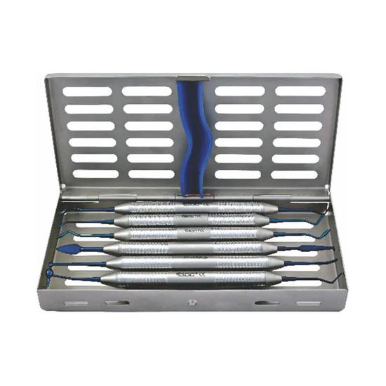 

GDC Composite Instruments Titanium Coated S/6 # Blue Instruments Kit (CIBWC6)