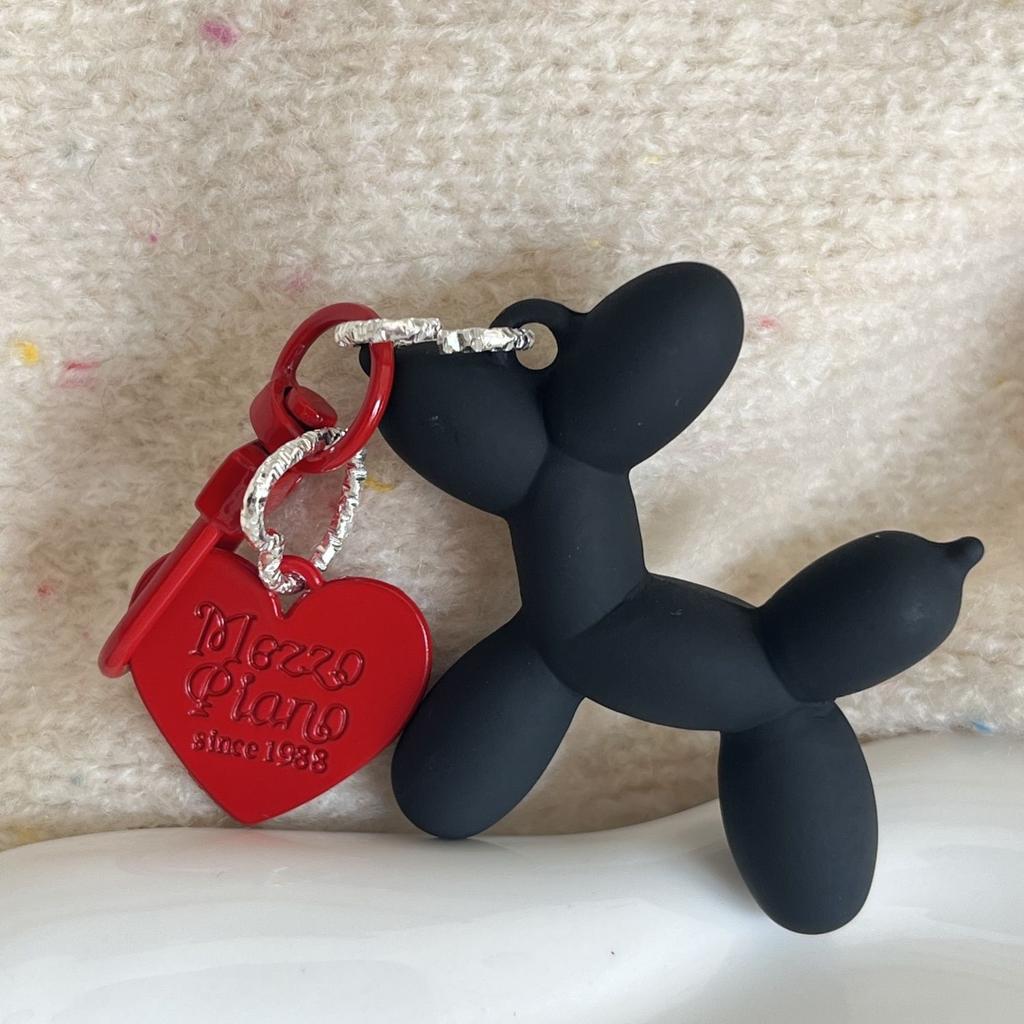 Hund Nyckelring, Par Nyckelring, Personlig Väskberlock, Mörk Cool Damhänge, Födelsedagspresent