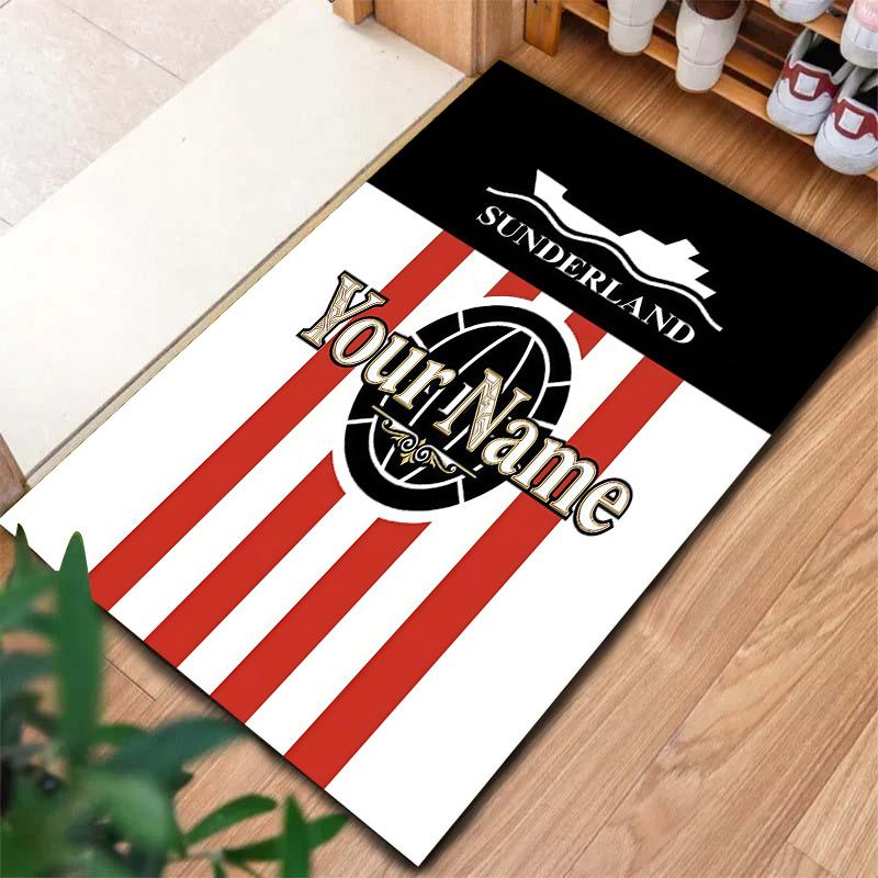 Sunderland futbolo klubo individualaus pavadinimo kilimas svetainei, miegamajam, namų sofos dekoravimui, vaikų žaidimų neslystanti grindų danga