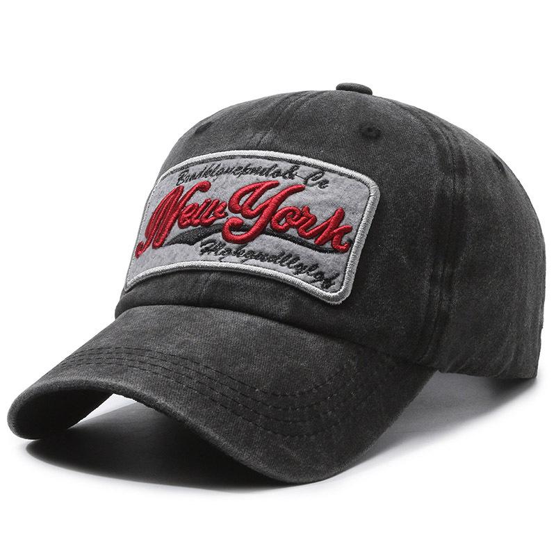 Stickerei Brief Baseball Kappe Männer Frauen Im Freien Sonnenhut Denim Hut Pferdeschwanz Panama Kappe Snapback Hut Sonnenblende Hüte
