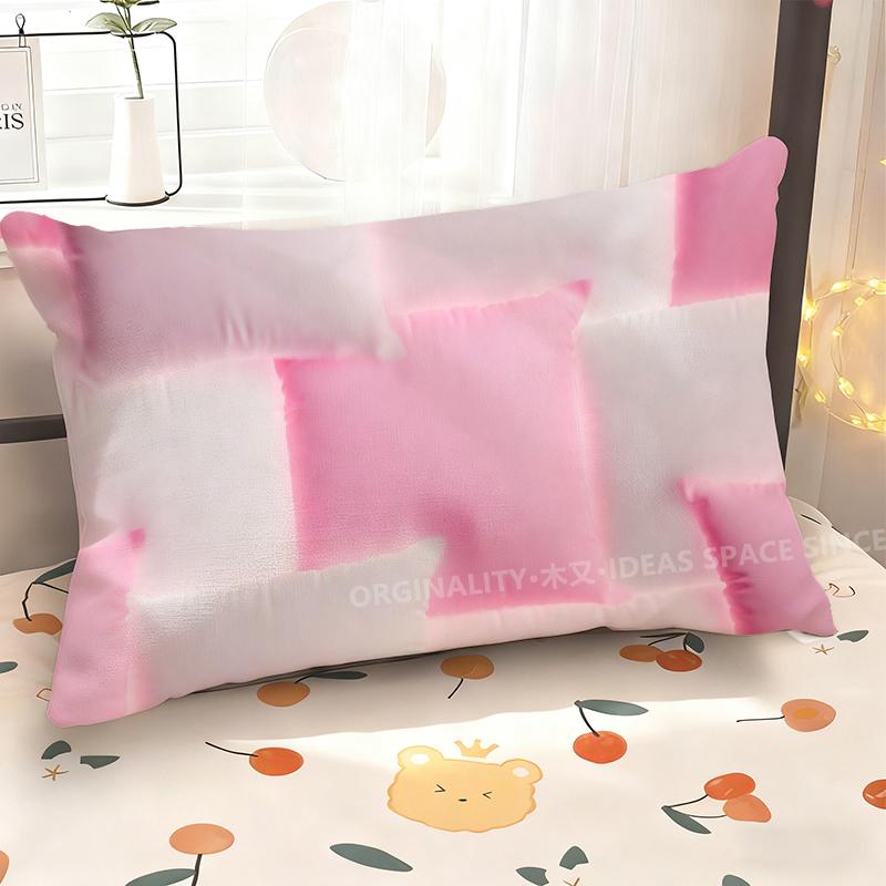 Pink Abstract Pattern Pillowcase Suitable For Sofa Bedroom Car Pillow Cover Cushion Rectangular Back Cushion