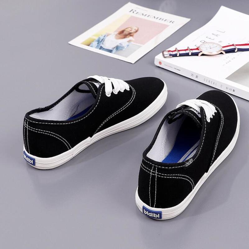 Fashion 21Dwayne Womens Vulcanized Shoes 2019 New Summer Flat-soled Canvas Breathable Student Board Shoes Female Sneakers 2019 New