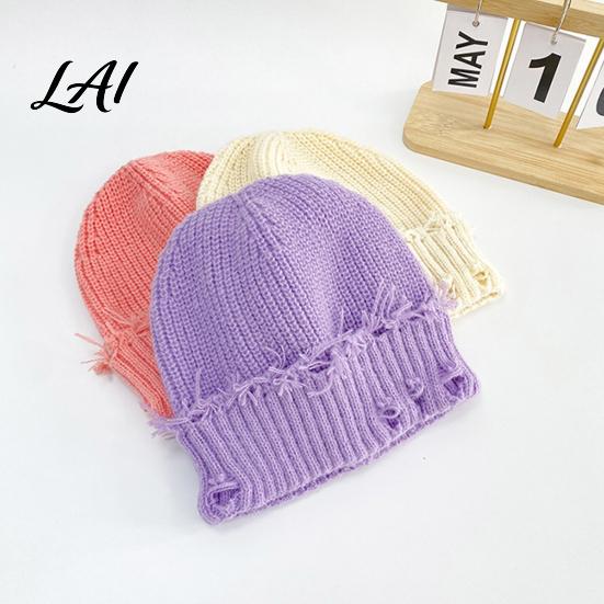 Soft Polyester Skull Cap Winter Knit Hat for Men Women Chunky Snow Cap Lightweight Warm Thermal Knitted Hats Unisex Slouchy Caps Outdoor Commuting