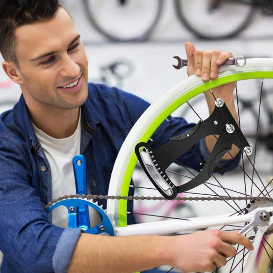 Sykkelhjul Eikespenning Måler Nøyaktig Kraftig MTB Terreng Landeveissykkel Felg Justering Tensiometer Måleverktøy