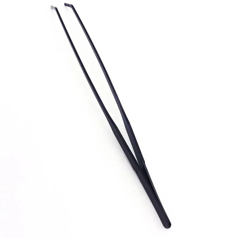 

27cm Black Stainless Steel Curved Aquarium Tweezers Aquarium Plants Tweezer Straight Fish Tank Cleaner Aquarium Accessories 27cm