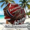 Ombrello Personalizzato con Nome Arsenal F.C., Apertura e Chiusura Automatica, Struttura Robusta a 8 Stecche, Per Pendolarismo, Campeggio, Escursionismo, Regalo di Compleanno
