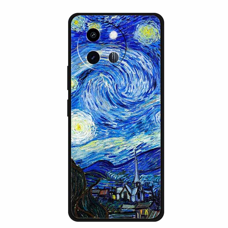 3D Lovely Cute Case For Vivo Y38 Y200i Y200T T3X Soft TPU Silicone Bumper Protector Relief Flower Emboss Phone Cover Funda Capa