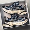 Lacing up Men's and Women's Couple Sport Shoes 2026 Thick Sole Luxury Design Casual Retro Dirty Casual Sneakers Breathable Upper