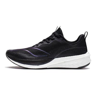 Li Ning Red Rabbit 6 Pro Chaussures de Running Décontractées en Mesh à Absorption de Choc Antidérapantes Résistantes à l'Usure Coupe Basse Femme sneaker Noir ARMT014-2