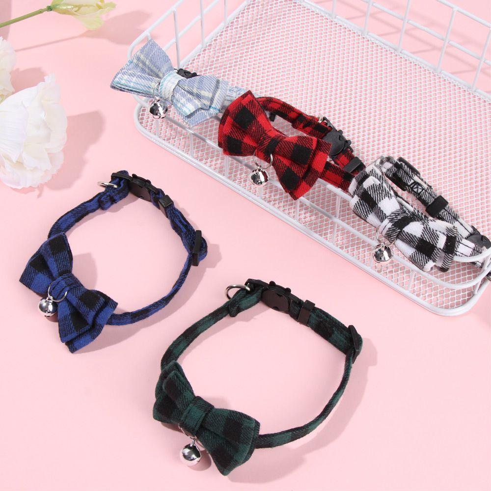 Cat Buckle Bow with Bell Puppy Collar Cats Collar Pet Supplies Kitten Collar