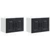 Dishwasher Front Panel Kalmar 2 Pcs Black 60 X 31 X 40 Cm