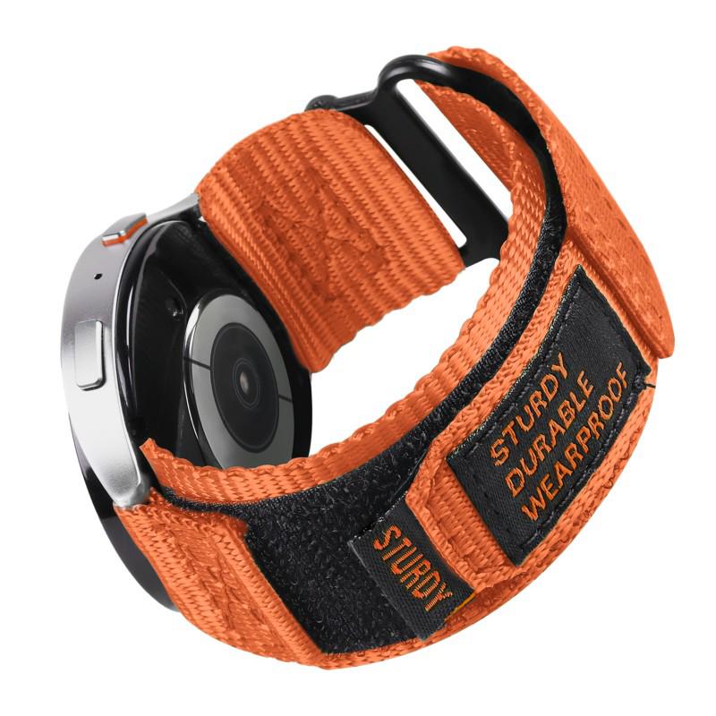 

Нейлоновий ремінець для годинника на липучці з швидкознімним кріпленням для Huawei GT3/4 - 20мм/22мм 20mm Short помаранчевий