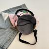 Floral Print Canvas Shoulder Handbag: Trendy Pleated Drawstring Design for Women