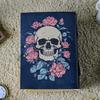 Skull & Roses Leather Journal: Gothic Handmade Diary with Lock
