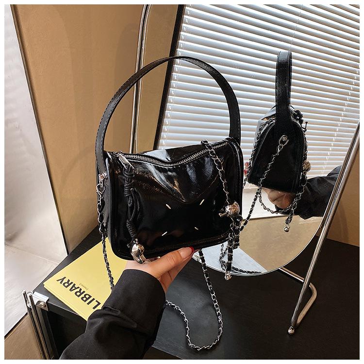 Popular Bag Women's New Simple Solid Color Chain Bag Exquisite Shoulder Crossbody Mini Bag