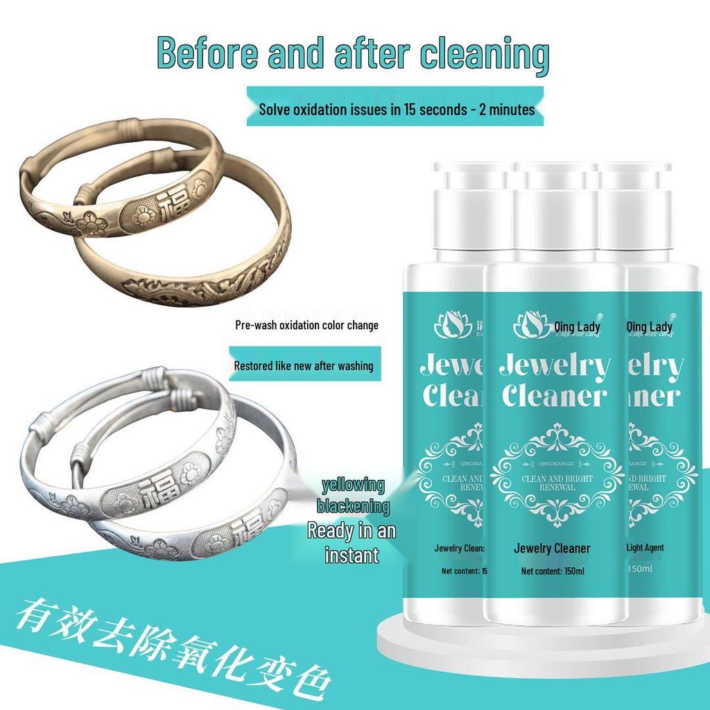 Quick Deoxidation Jewelry Cleaning Solution for Gold and Silver - Household Cleaner