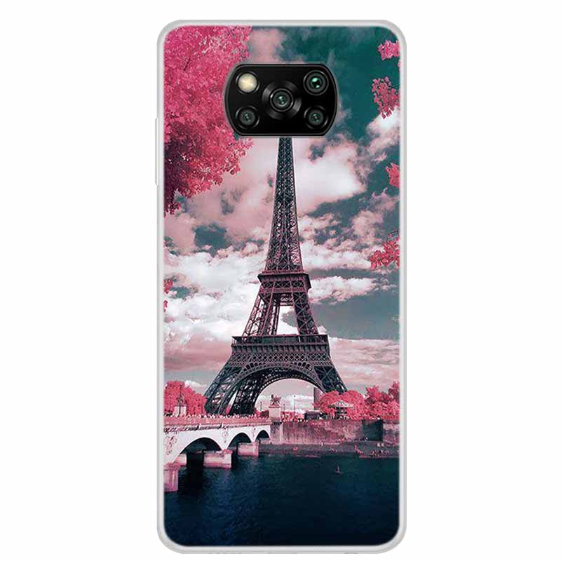 For Poco X3 Pro Case X3 NFC 6.67" Clear Marble Soft TPU Silicone Back Case for Xiaomi Poco X3 NFC Phone Covers Shockproof Fundas