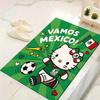 1pc Kitty Mexico Soccer Carpet Rug for Bedroom Living Room Decor Sofa Home Game Area Rug Non-slip Floor Mat. DT71601155