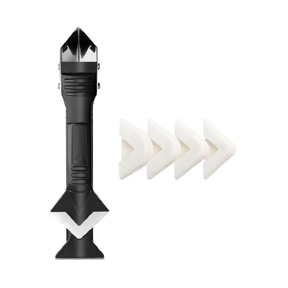 5Pcs/set Silicone Car Scraper Sealant Smooth Remover Tool Set Caulking Finisher Smooth Grout Kit Floor Mould Removal Hand Tools