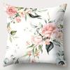 Nordische Kunst Blumendruck Heimdekoration Kissenbezug Schlafzimmer Wohnzimmer Sofadekoration Polyester Kissenhülle mit Reißverschluss