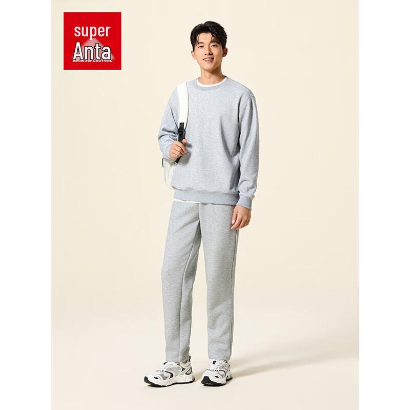 ANTA Men s Warm Fleece-Lined Crewneck Sweatshirt 175/L