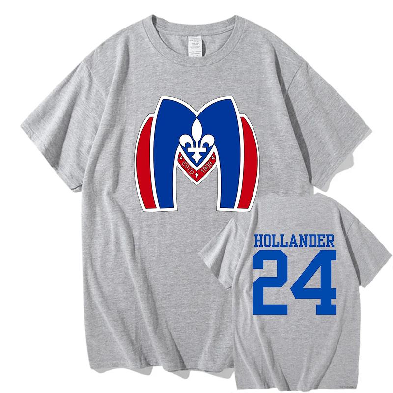 2026 New Heated Rivalry Unisex 100cotton shirt Montreal Metropolitans Hollander 24 graphics Unisexs Womens Short Sleeve Tshirt