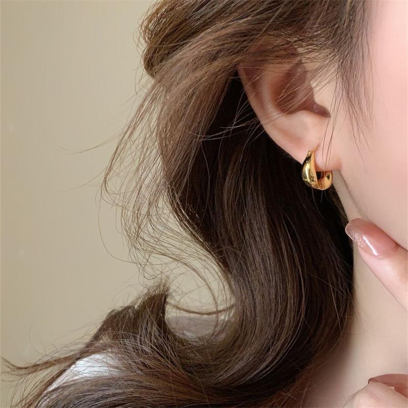 Punk Unique Irregular Ear Loops for Women Hip Hop Men's Gothic Huggies Hoop Earrings Party Jewelry
