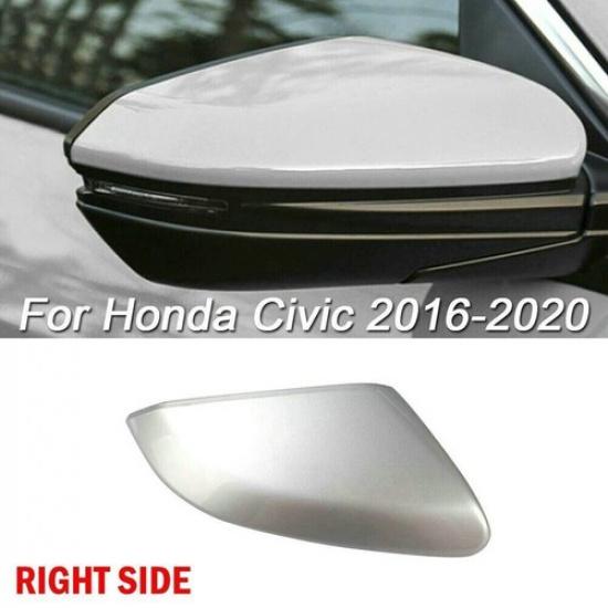 Replacement Mirror Cover Cap Trim For Honda Civic 2016  Right Side~In~Silver