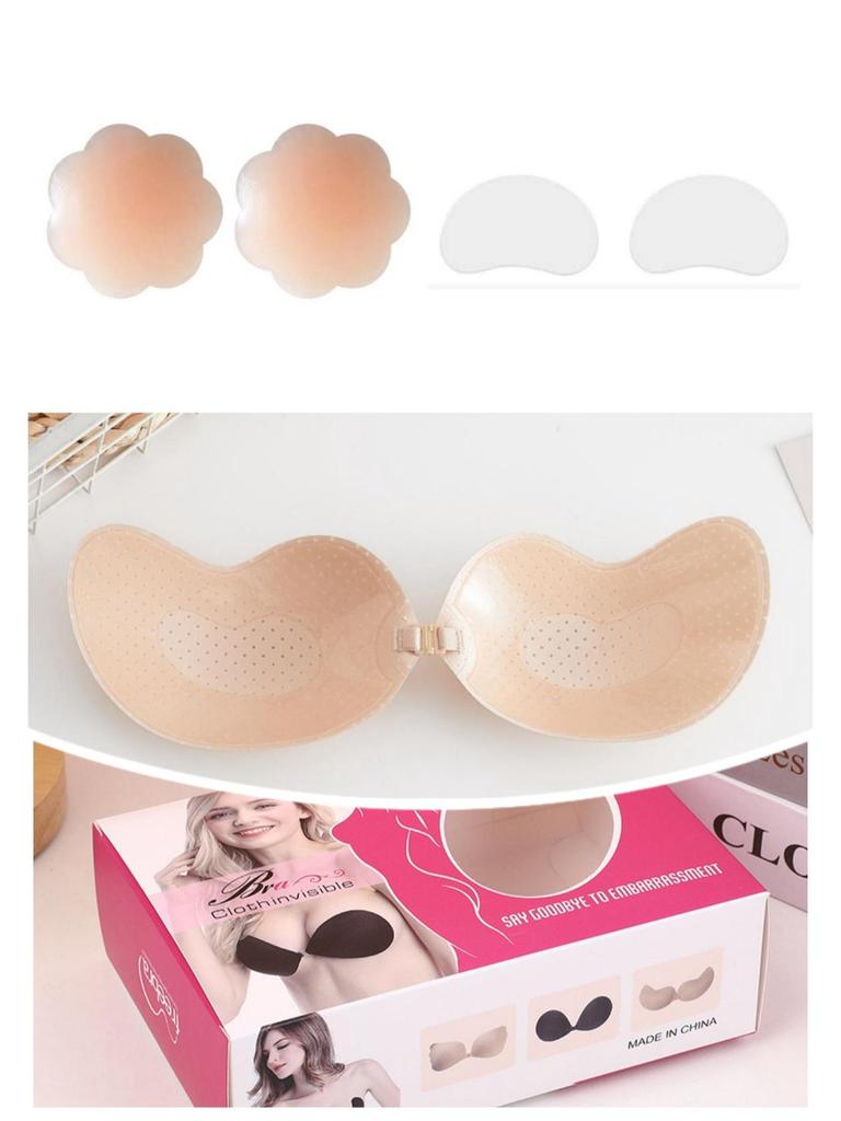 Mango Honeycomb Invisible Silicone Nipple Covers – Breathable, Thin, One-Piece Design for Large Breasts