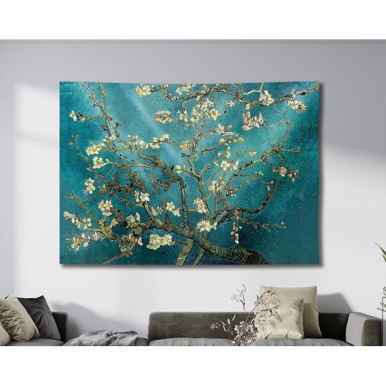 flowers tapestry 75x100 чёрный