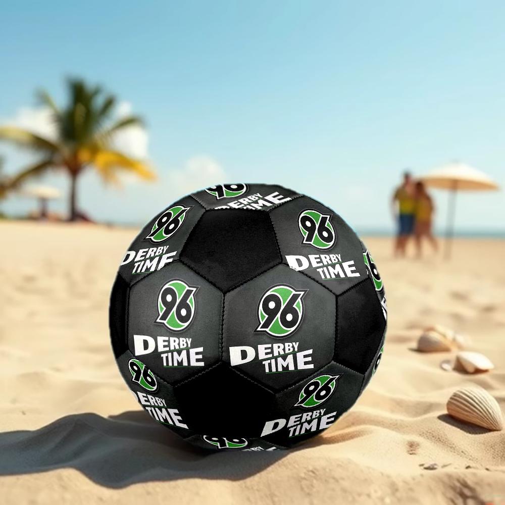 SIZE 5 Hannover 96 Soccer Ball Colorful All Ages Machine Stitched PVC Competition Ready Durable High-Bounce