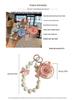 Korean-Style Beaded Rose Keychain & Bag Charm Souvenir