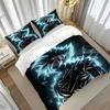 Hot Anime D-Dragons-Balls Series Bedding, Soft and Breathable Duvet Cover and Pillowcase, Suitable for Teen Bedroom Decoration