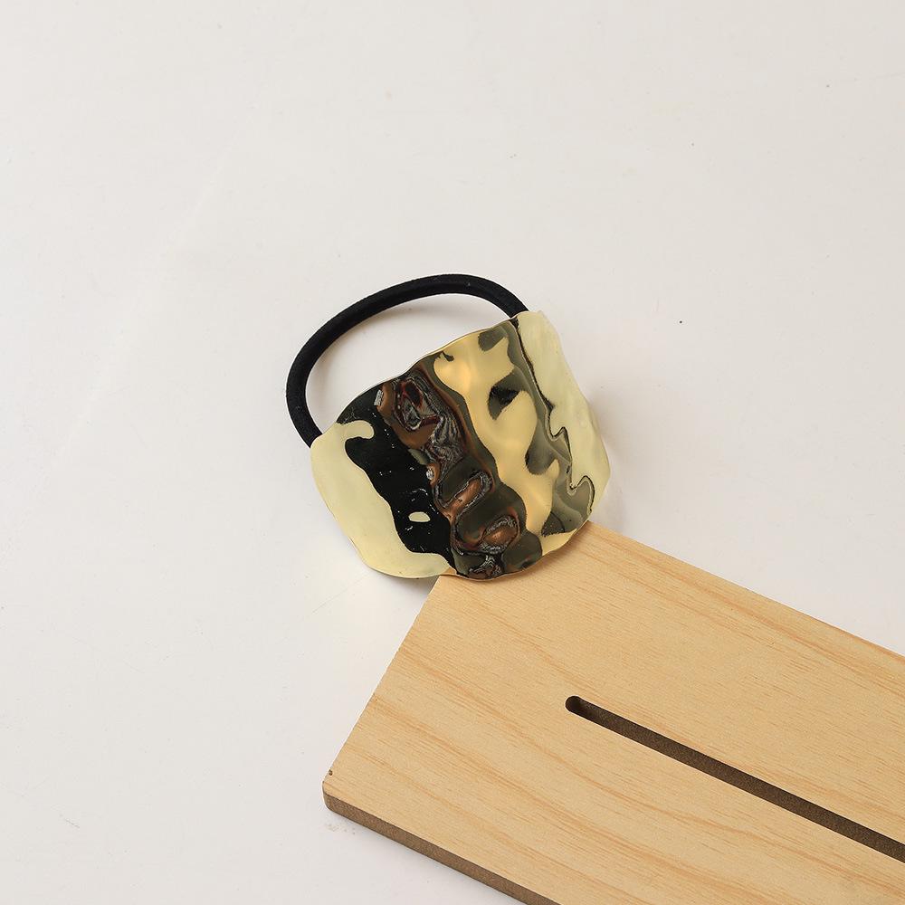 Shiny Alloy Hair Rope: Durable, Color-Retaining Elastic Hair Accessory for Women