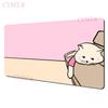 Cute cat for desktop aesthetics Mouse Pad Desk Mat with Stitched Edge antislip Durable pc accessories Gaming mats maus pad rug