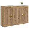 Wall Mounted Cabinet 2 pcs Artisan Oak Finish 69.5 x 34 x 90 cm