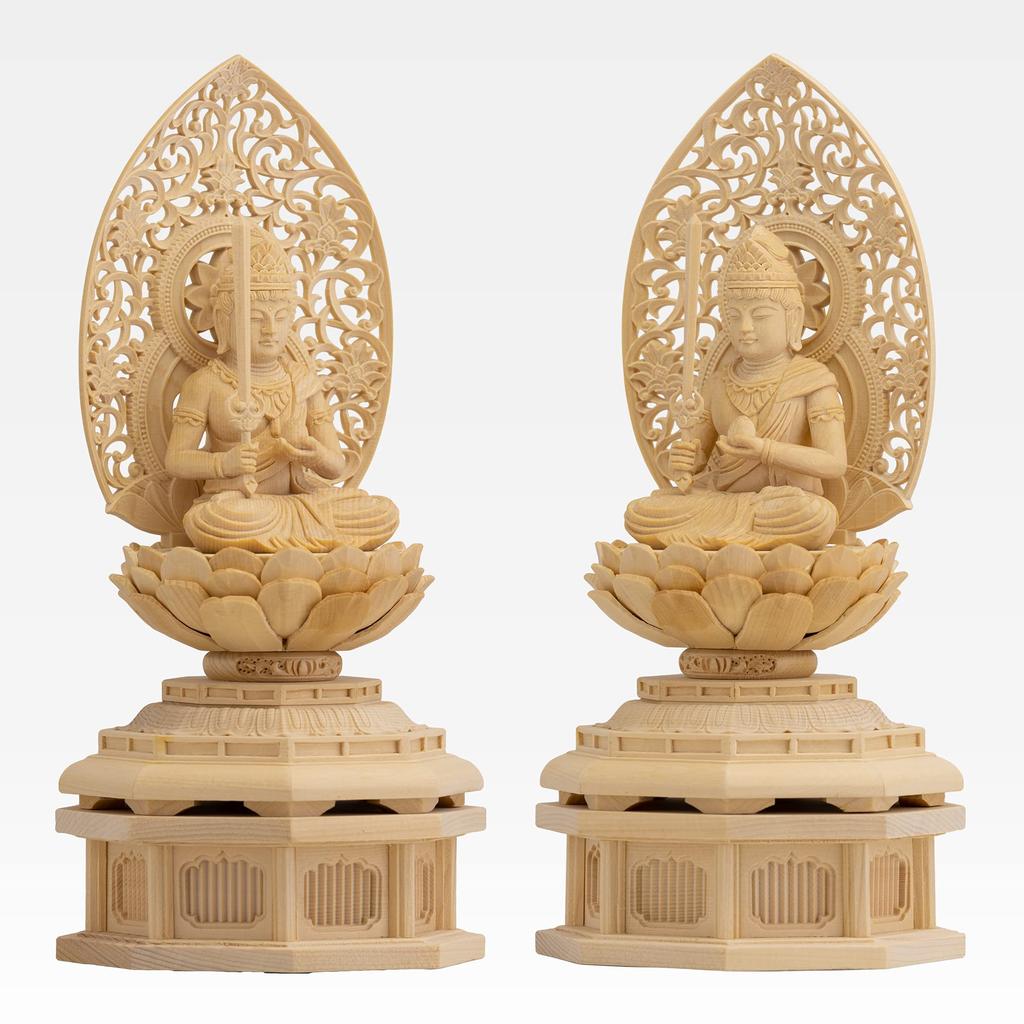 Wooden Buddha Kokuzo seated guardian deity of the zodiac for those born in the years of the Ox and Tiger Bosatsu statue, Bosatsu, statue, 22.5cm