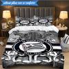 3PCS Sturm Graz Crest Emblem Printed Soft Bedding Set,Including 1pc Duvet Cover And 2pcs Pillowcases Perfect for Bedroom, Dormitory, Fan Gift