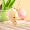 Christmas Necklace Women Titanium Steel Festive Design Trendy Accessory