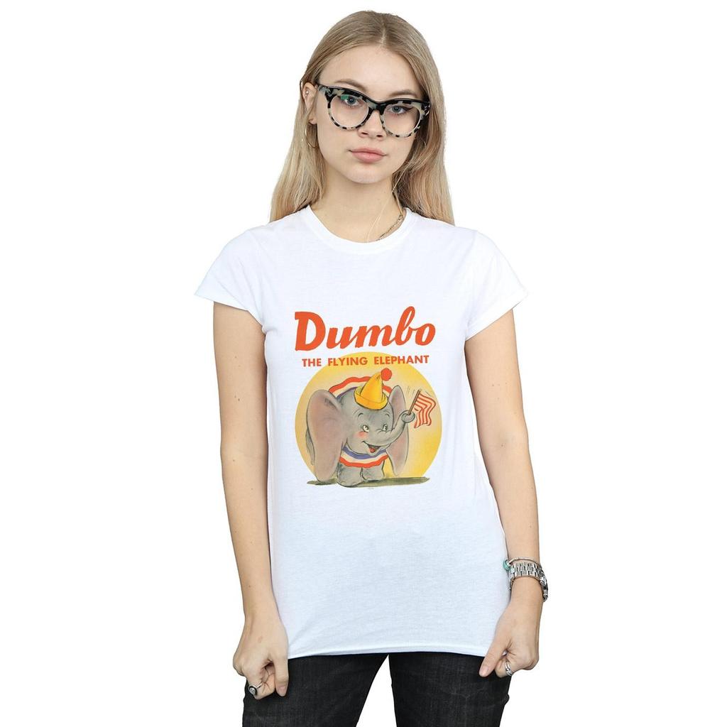 Disney Womens/Ladies Dumbo Flying Elephant Cotton T-Shirt