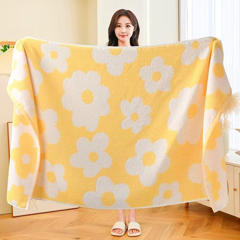 

Хлопковое банное полотенце для взрослых, домашнее душевое полотенце, мягкое и впитывающее, мужское большое полотенце из 100% хлопка 140X70 cm