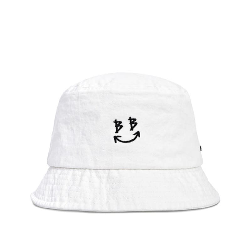 

BLACKBLOND BBD Smile Logo Denim Bucket Hat (White) FREE