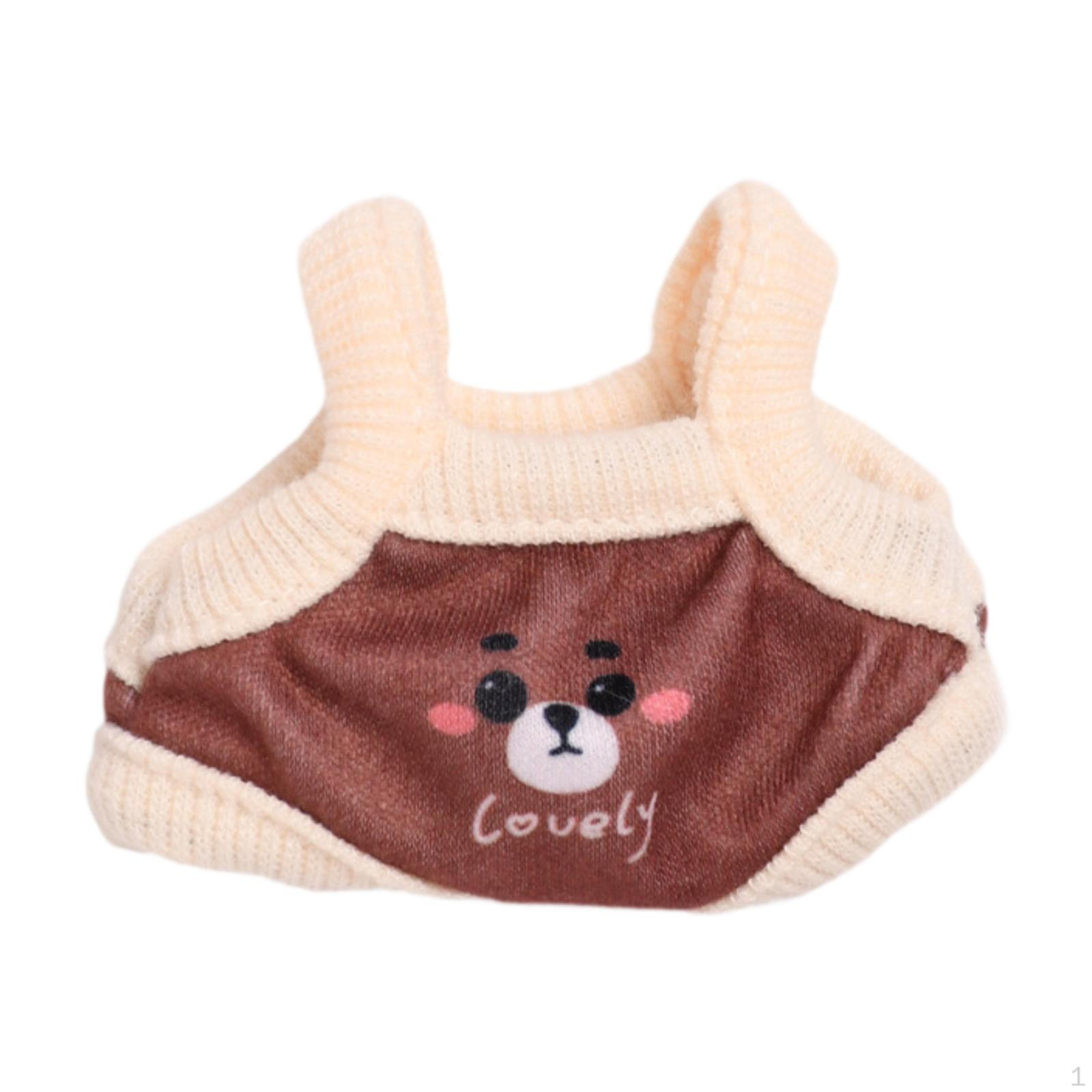 

Шикарный комплект комбинезонов для кукол ростом 17 см - модный наряд ручной работы коричневый