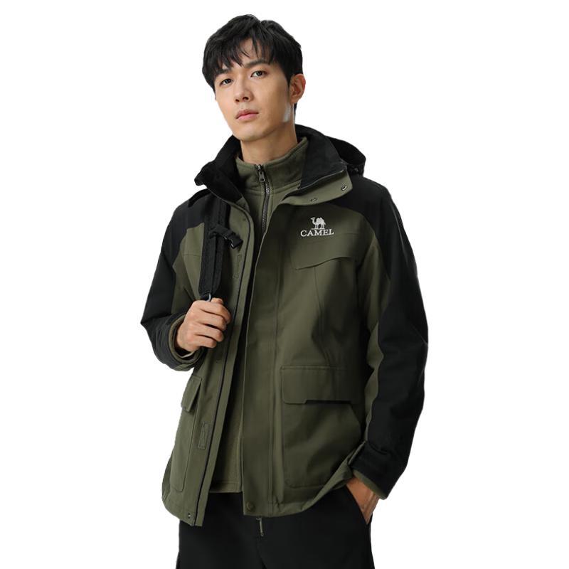 Camel 3-in-1 Outdoor Waterproof Windproof Jacket