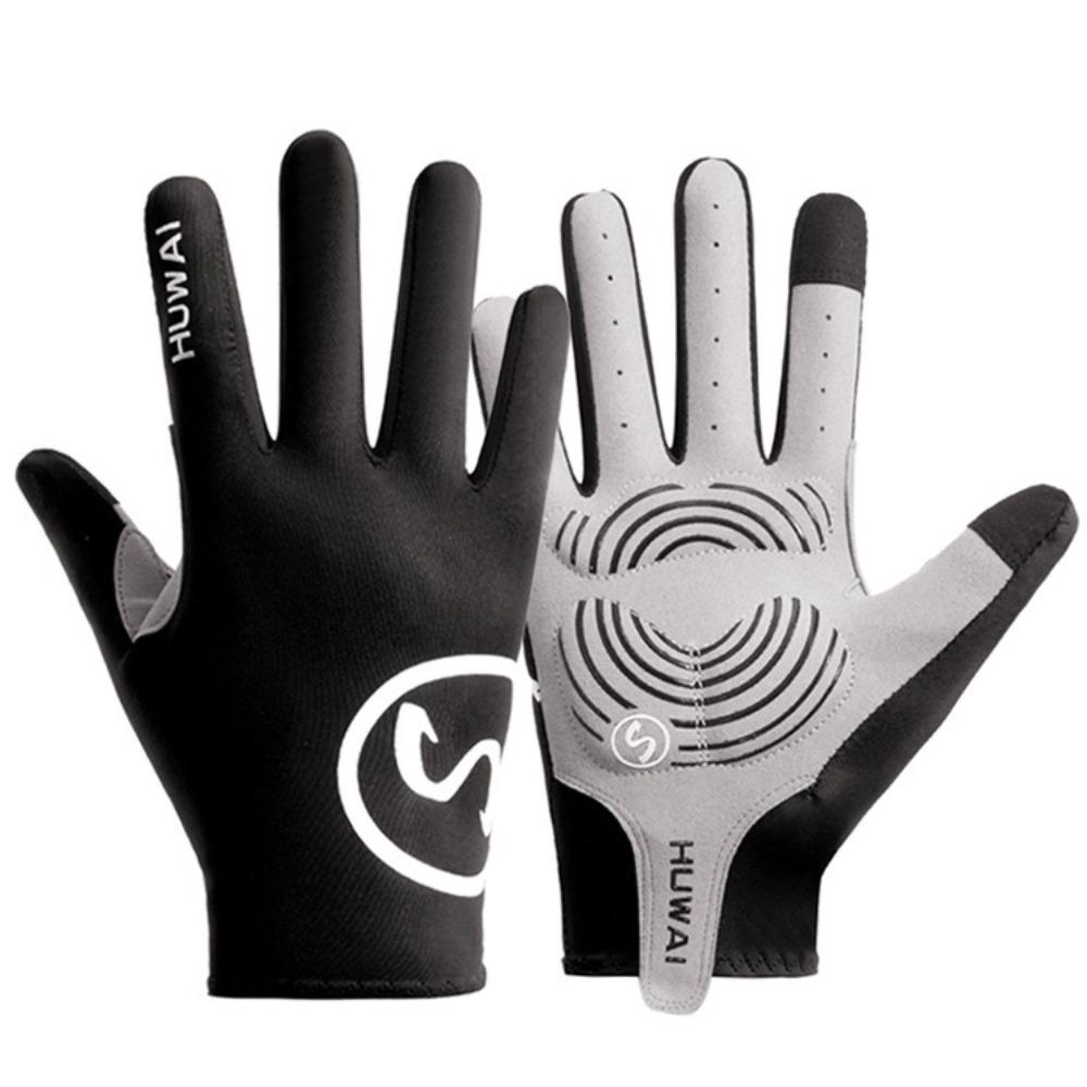 Breathable Long Full Fingers Touch Screen Cycling Gloves New Fitness Gloves  Outdoor