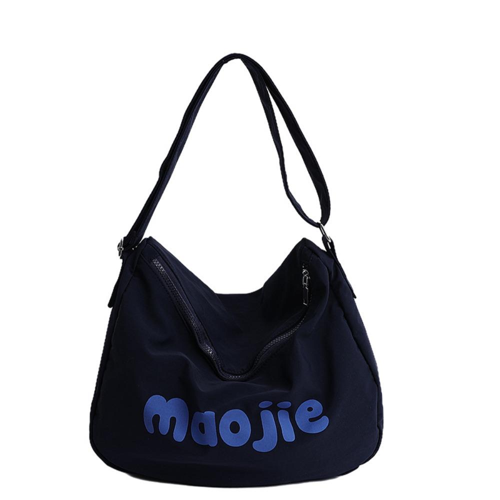 Letter Women's Tote Bags Canvas Commute Bag Versatile Single Shoulder Bags  Daily